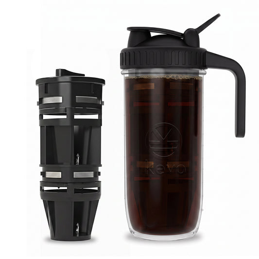 Kevo Double Barrel Cold Brew Coffee Maker for K-Cup Pods, No Electricity